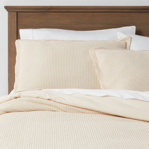 Threshold cotton waffle duvet - waffle,